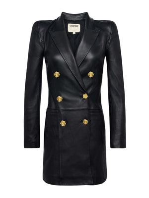 Tora Leather Blazer Dress dress L'AGENCE Sale