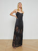 Silvana Silk Lace Gown dress L'AGENCE   