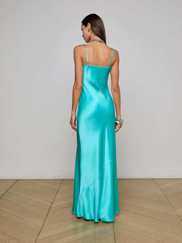 Robe de soirée en soie Charmaine