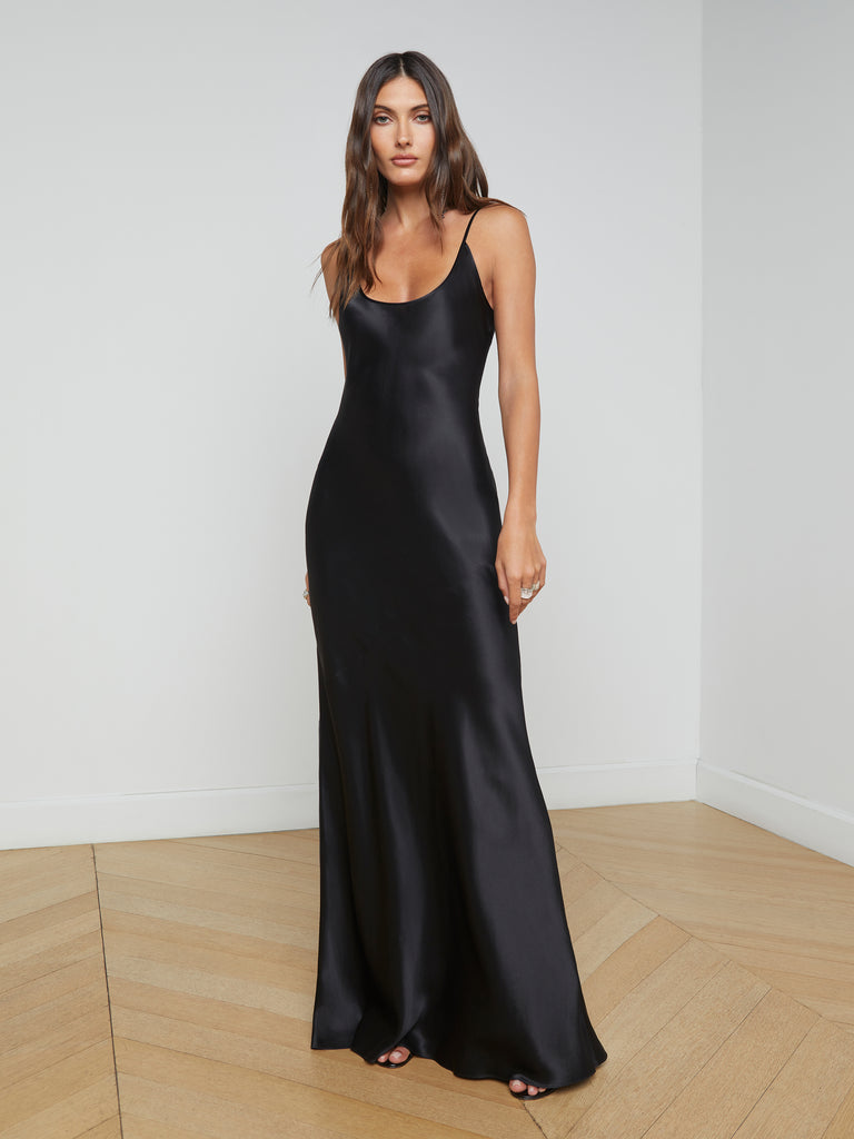 Charmaine Silk Gown dress L'AGENCE   