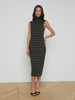 Brita Striped Turtleneck Dress dress L'AGENCE Sale