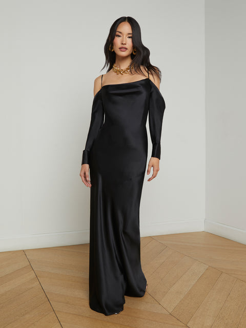 Melly Silk Gown dress L'AGENCE