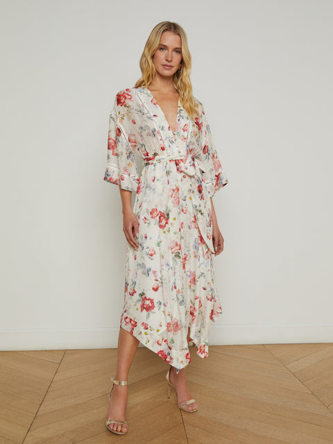 Miki Silk Dress dress L'AGENCE