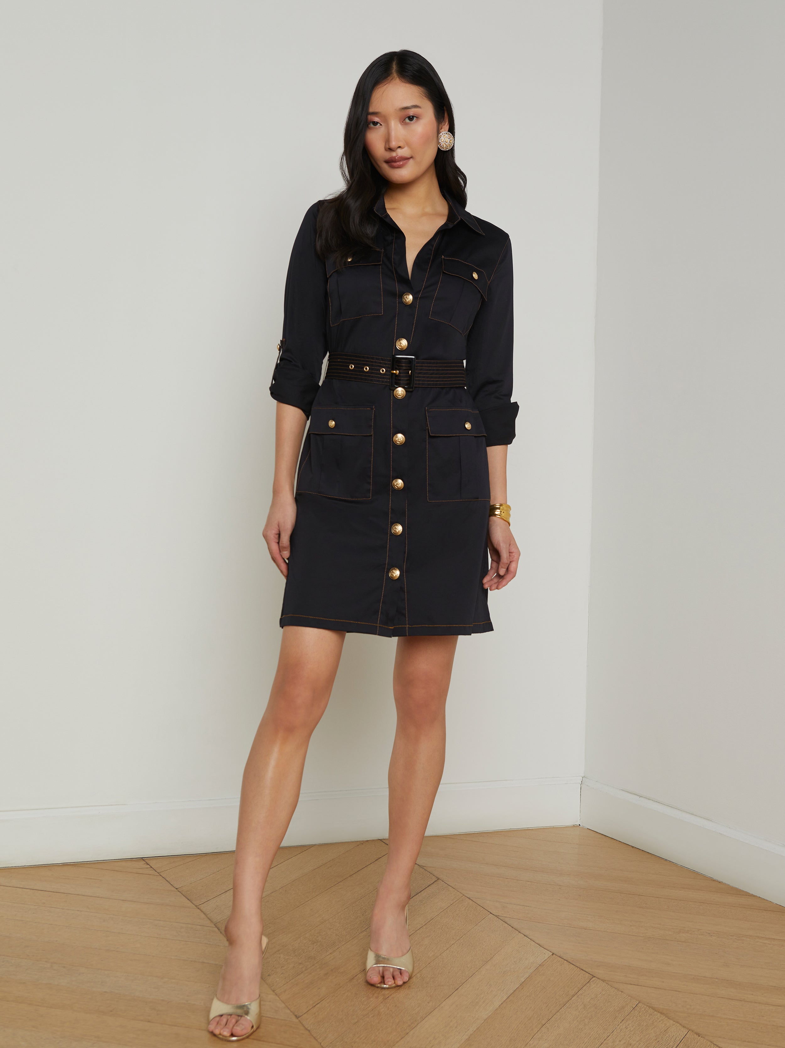 Karin Poplin Shirt Dress dress L'AGENCE