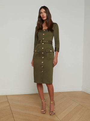 Bordeaux Dress dress L'AGENCE Sale