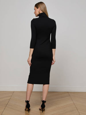 Robe en maille à  col roulé Violetta