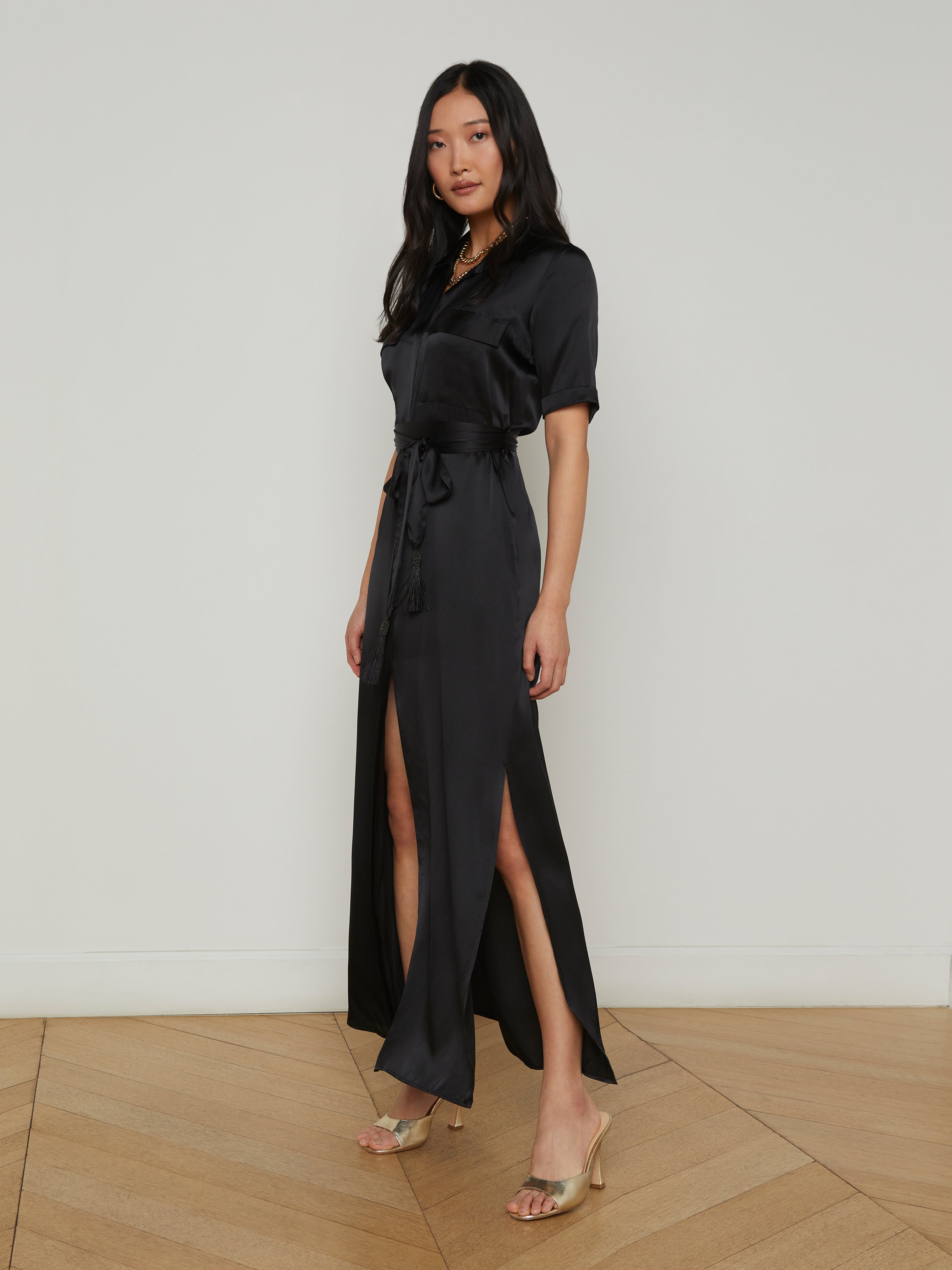 Klement Silk Shirt Dress dress L'AGENCE