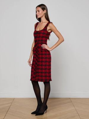 Aya Tweed Midi Dress