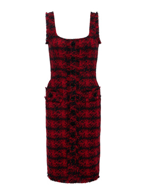Aya Tweed Midi Dress