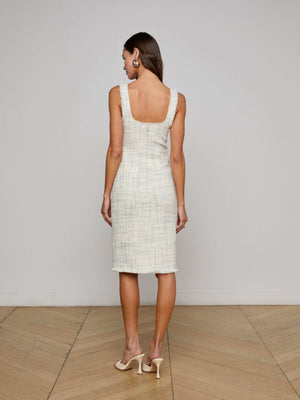 Aya Tweed Midi Dress dress L'AGENCE