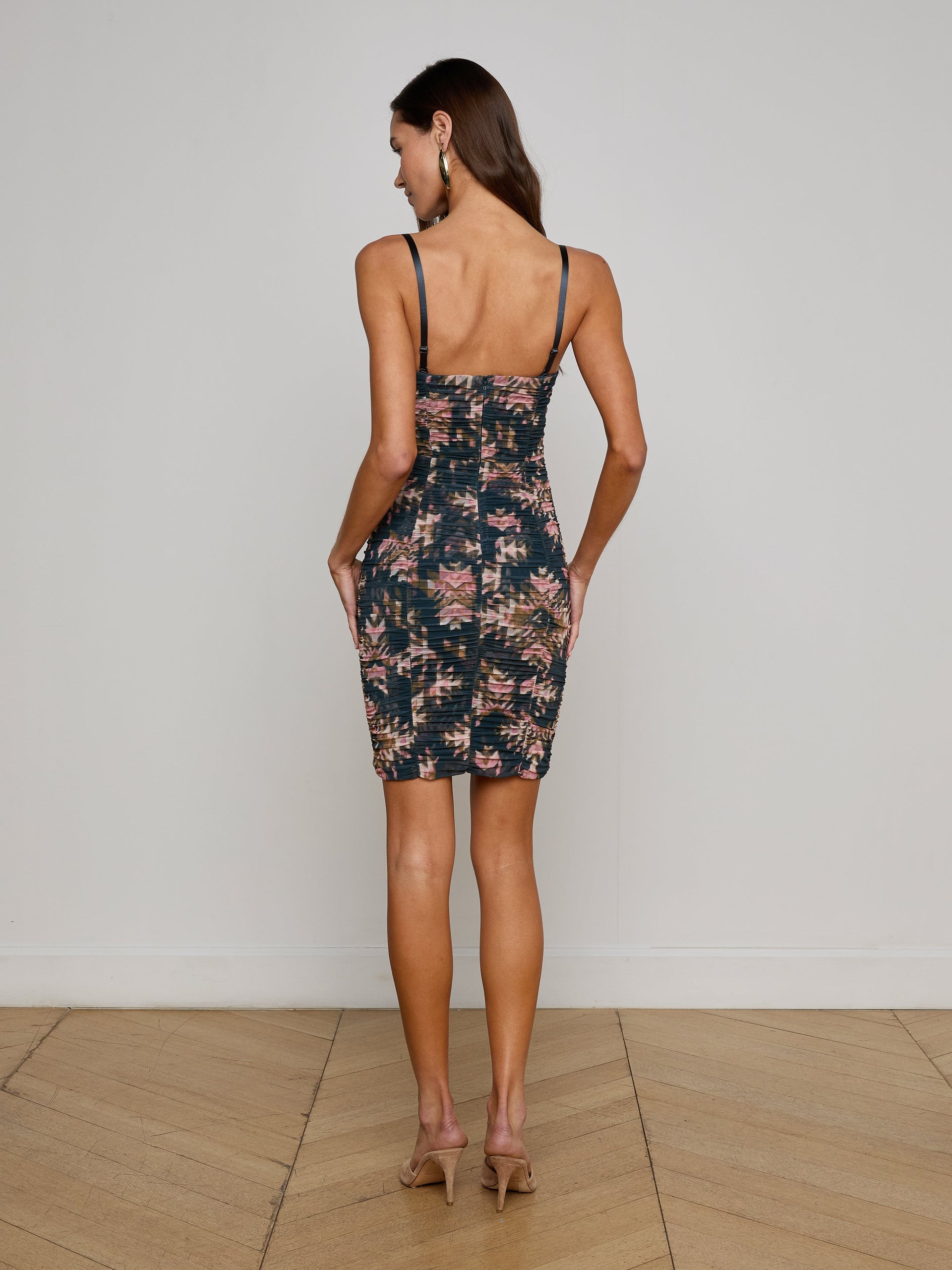 Bray Shirred Midi Dress dress L'AGENCE