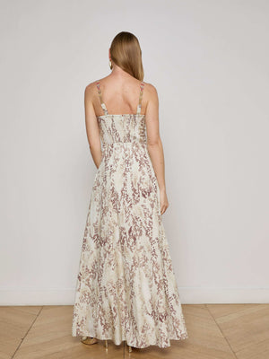 Sutton Beaded Strap Maxi Dress preorder L'AGENCE