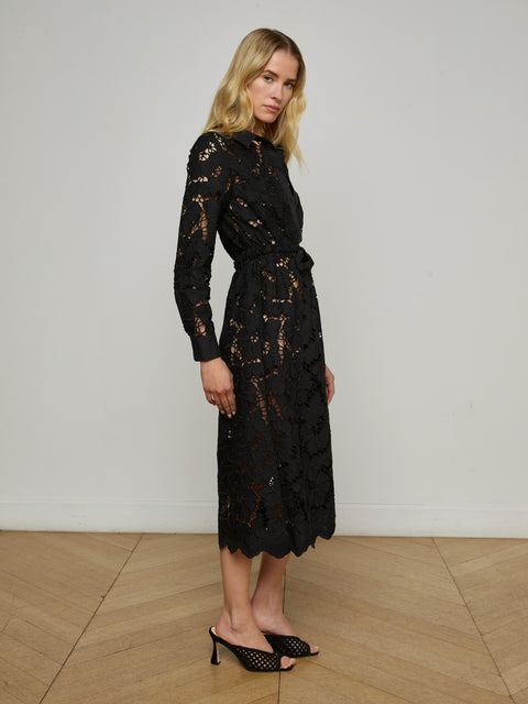 Emilio Lace Shirt Dress