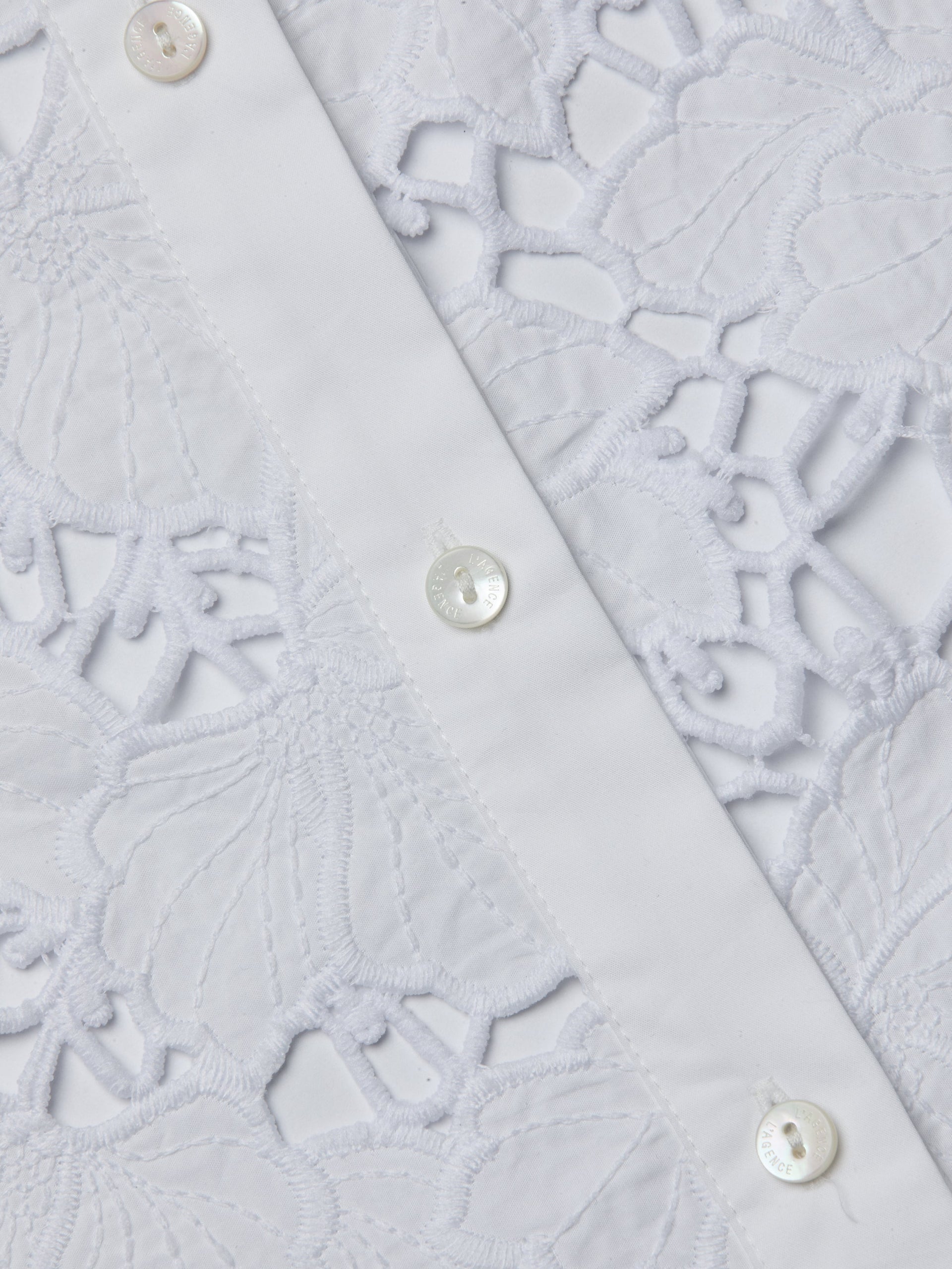 Emilio Lace Midi Shirt Dress dress L'AGENCE