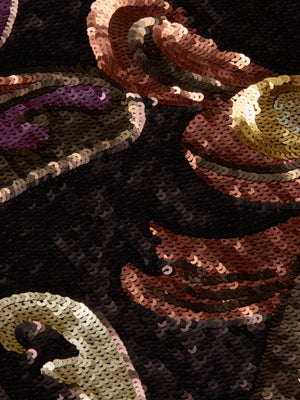 Abito a sfioramento di ottavia con paillettes