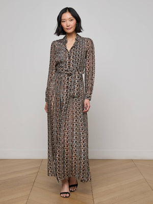 Klaudia Silk Shirt Dress