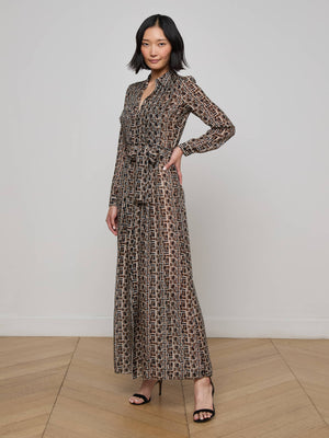 Klaudia Silk Shirt Dress