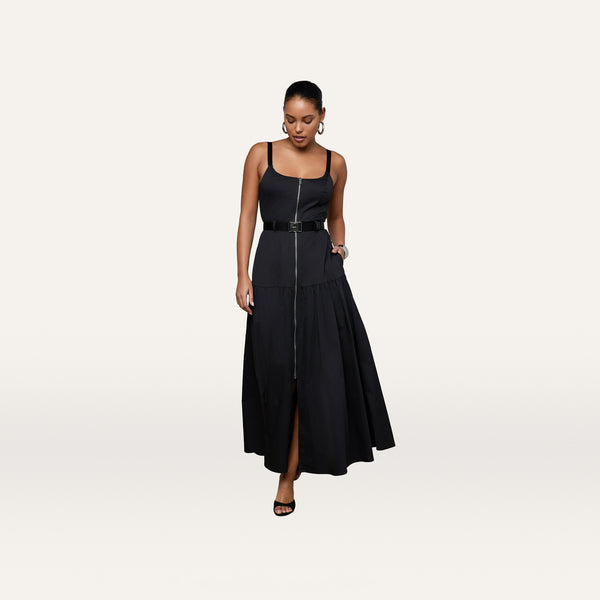 l'agence maxi dress Rima | Black | Size 6 LowStock:42981422989363 Color:Dark Berry* 85% nylon/15% spandex Black Dress with Print
