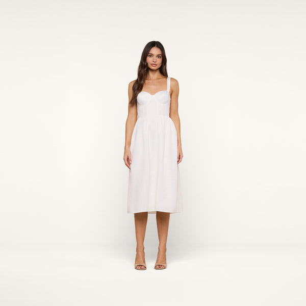 Tiani Bustier Dress in Ivory | L'AGENCE