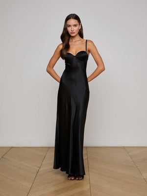 Robe de soirée en soie Sayla