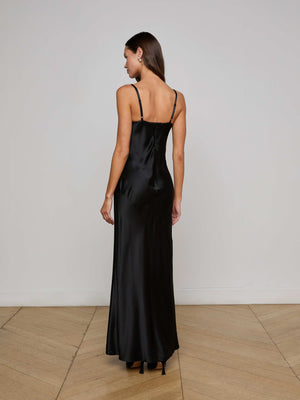 Robe de soirée en soie Sayla