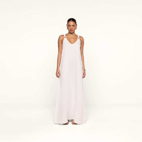 spaghetti strap maxi dress white L'AGENCE Didi In Fabric Type: PONTE Color:Crimson Poppy Floral Plus Size Dresses for 54Rayon/Polyester