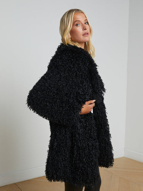 Toira Faux Fur Coat coat L'AGENCE   