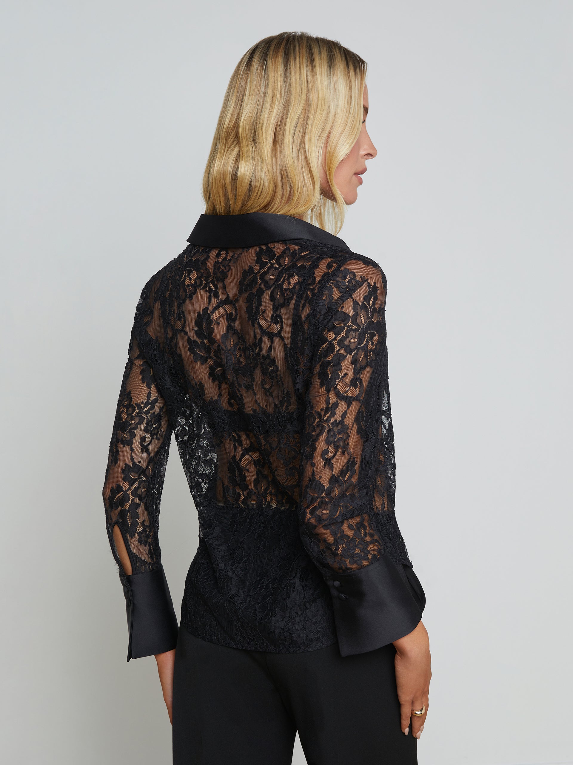 Reims Lace Shirt blouse L'AGENCE Sale