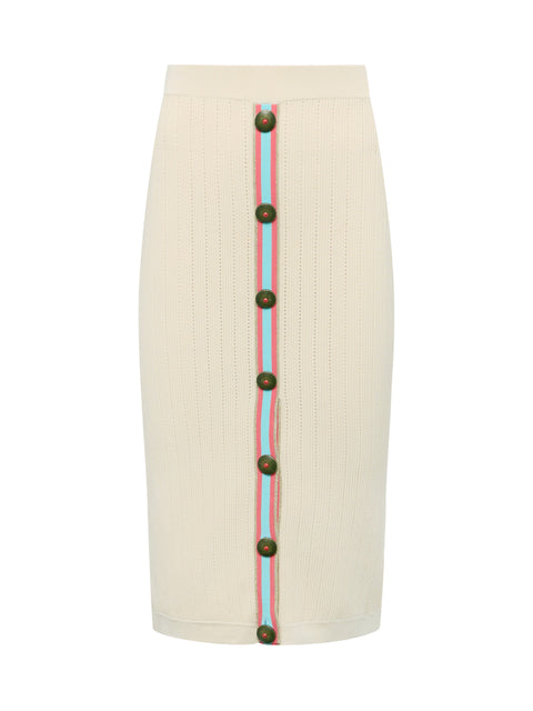 Melania Pointelle Knit Skirt skirt L'AGENCE