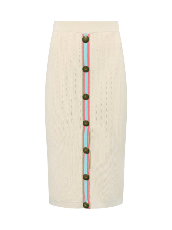 Melania Pointelle Knit Skirt skirt L'AGENCE