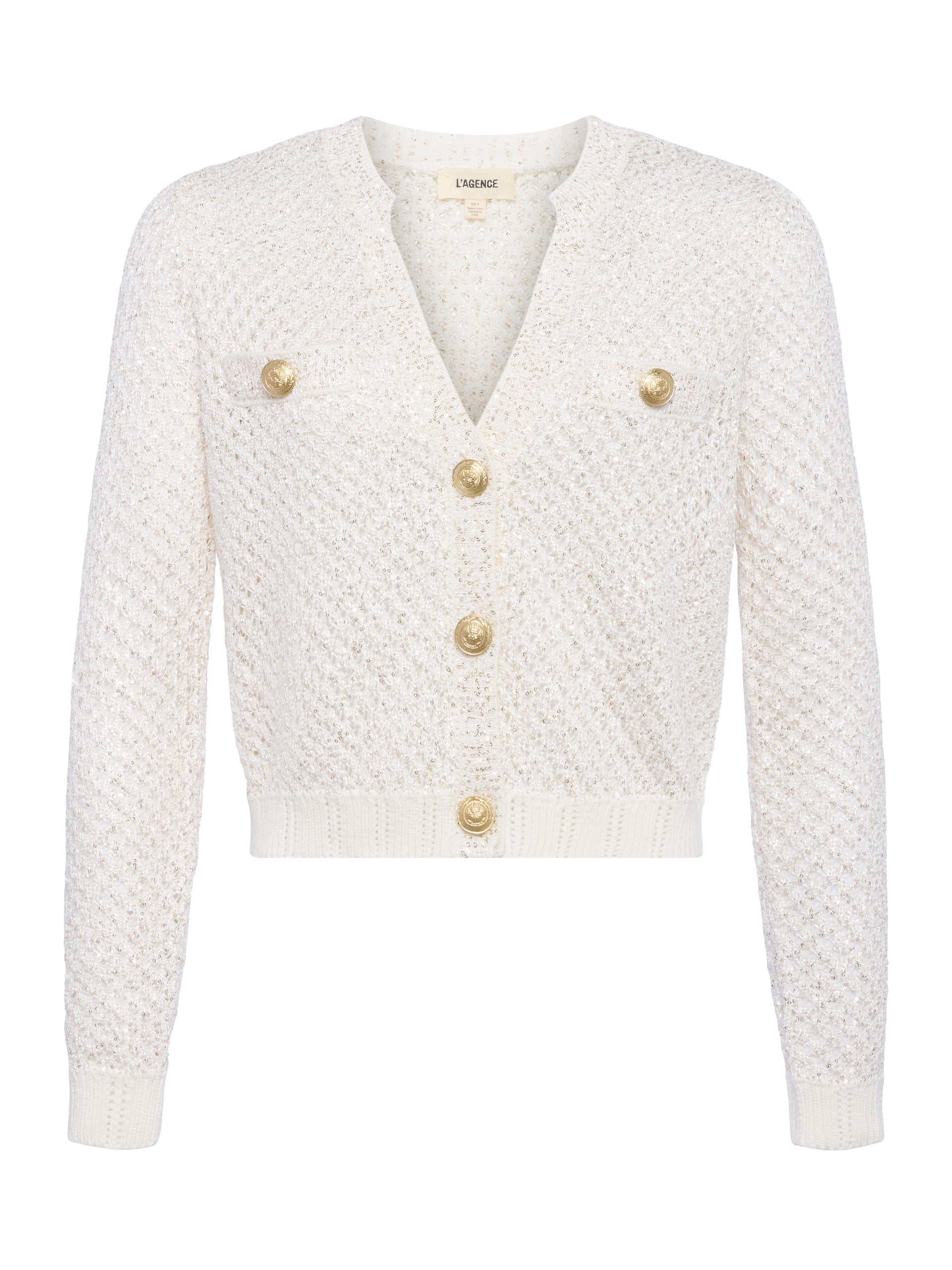 Blanca Sequin Cardigan cardigan L'AGENCE