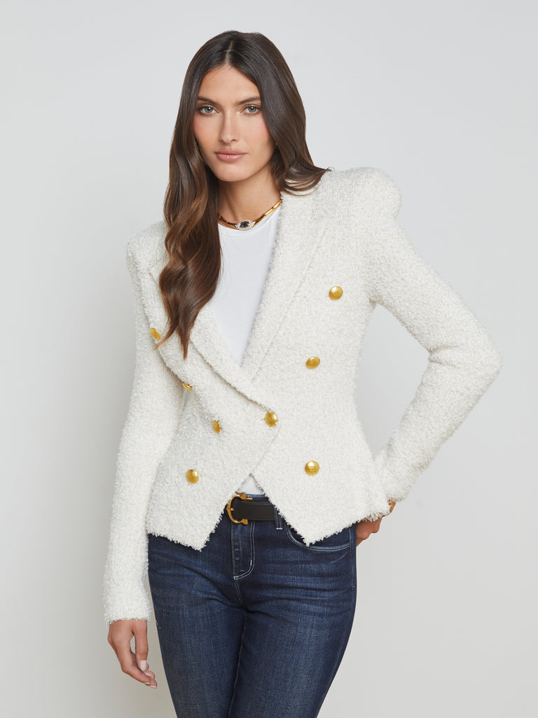 Bethany Knit Blazer blazer L'AGENCE   