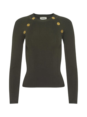 Gretchen LS BTN Pullover