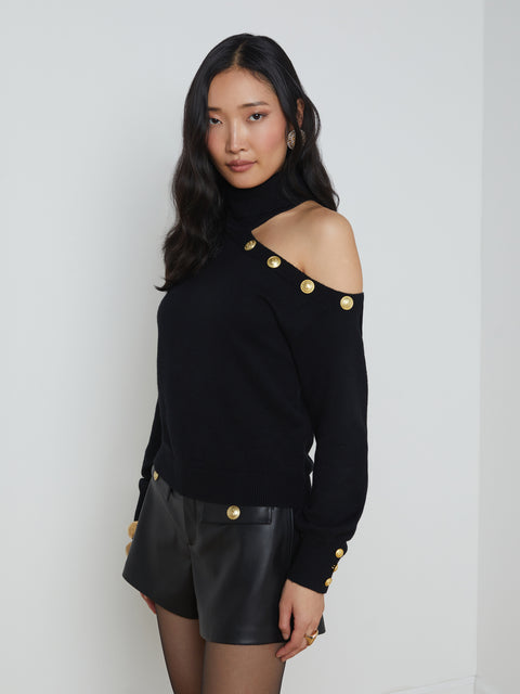 Brixie Cutout Turtleneck turtleneck L'AGENCE   