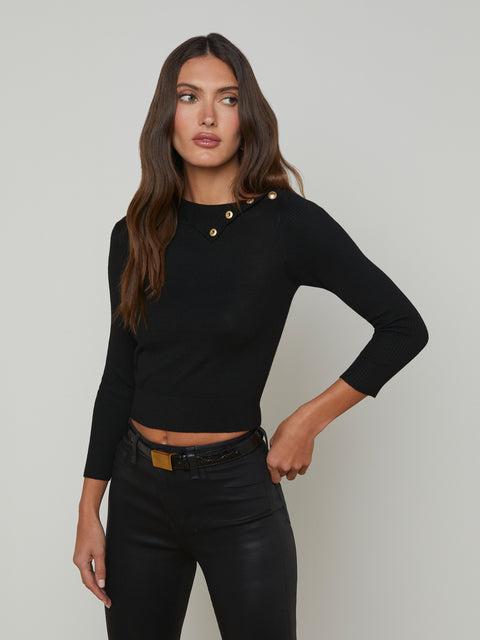 Kamdyn Cropped Turtleneck turtleneck L'AGENCE