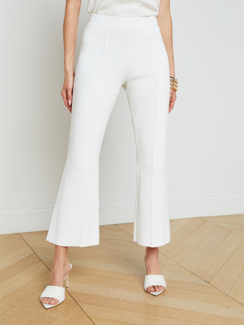 Ren Cropped Flare Knit Pant pant L'AGENCE   