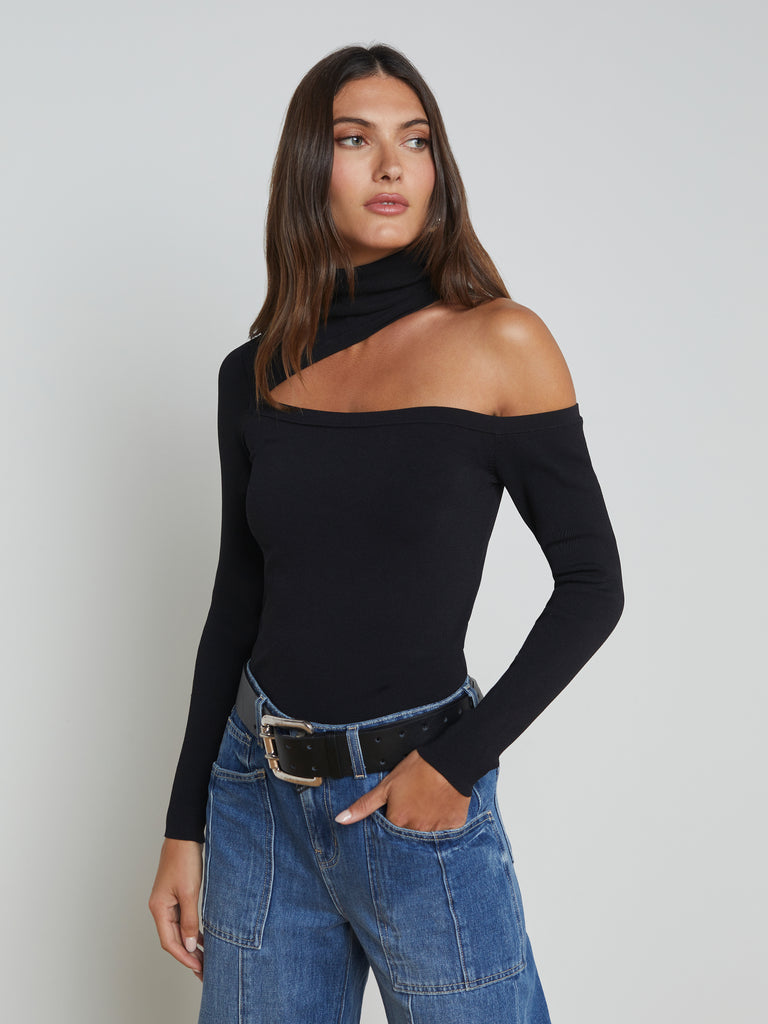 Azia Cutout Turtleneck turtleneck L'AGENCE   