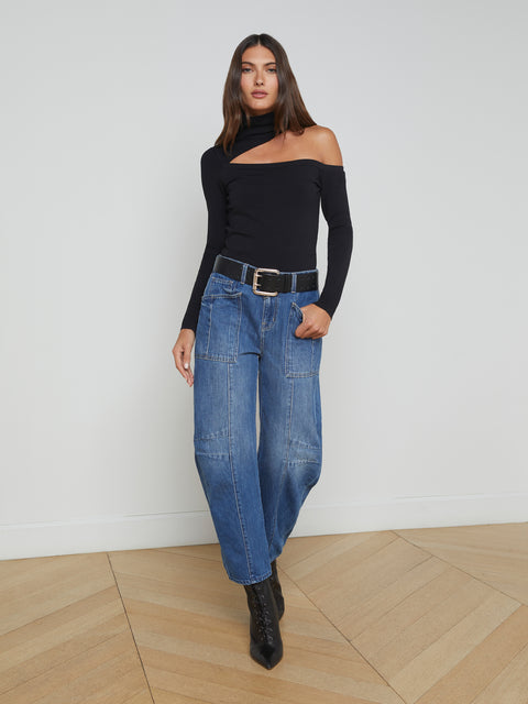 Azia Cutout Turtleneck turtleneck L'AGENCE   