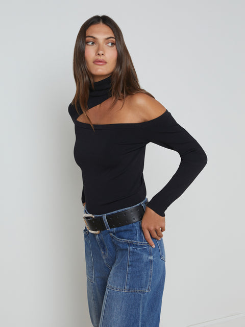 Azia Cutout Turtleneck turtleneck L'AGENCE   