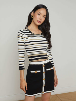 Yukio Cropped Pullover sweater L'AGENCE Sale