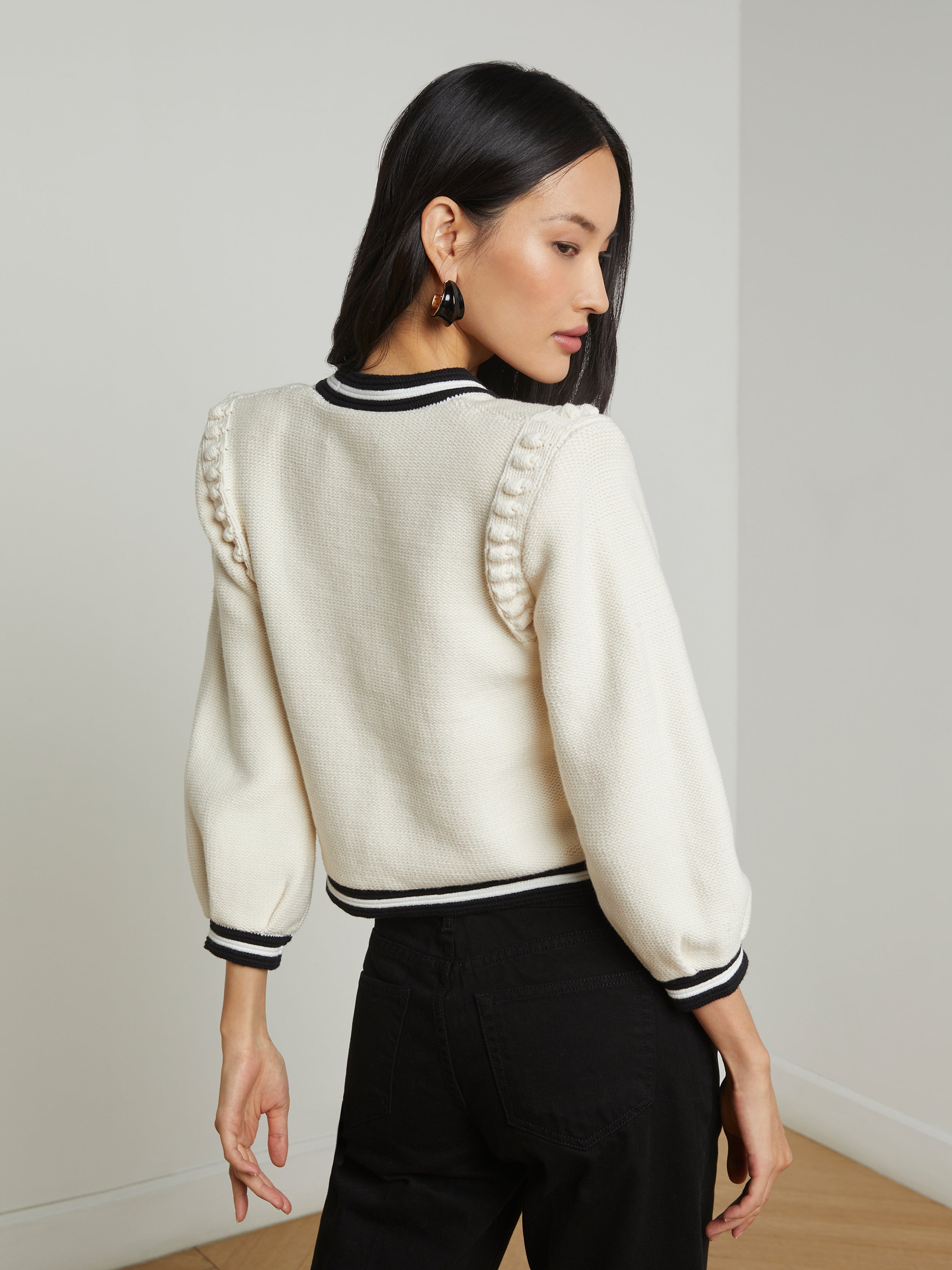 Kaito Cropped Cardigan cardigan L'AGENCE