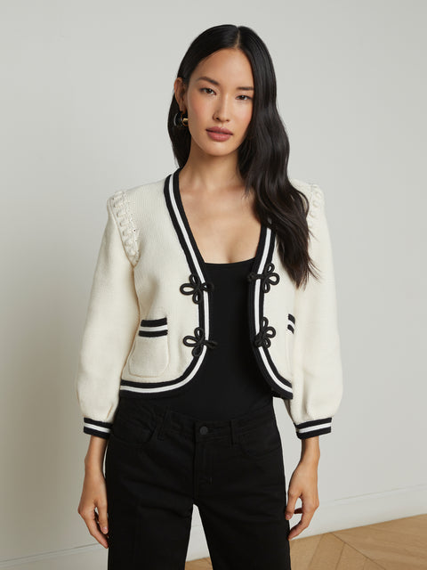 Kaito Cropped Cardigan cardigan L'AGENCE