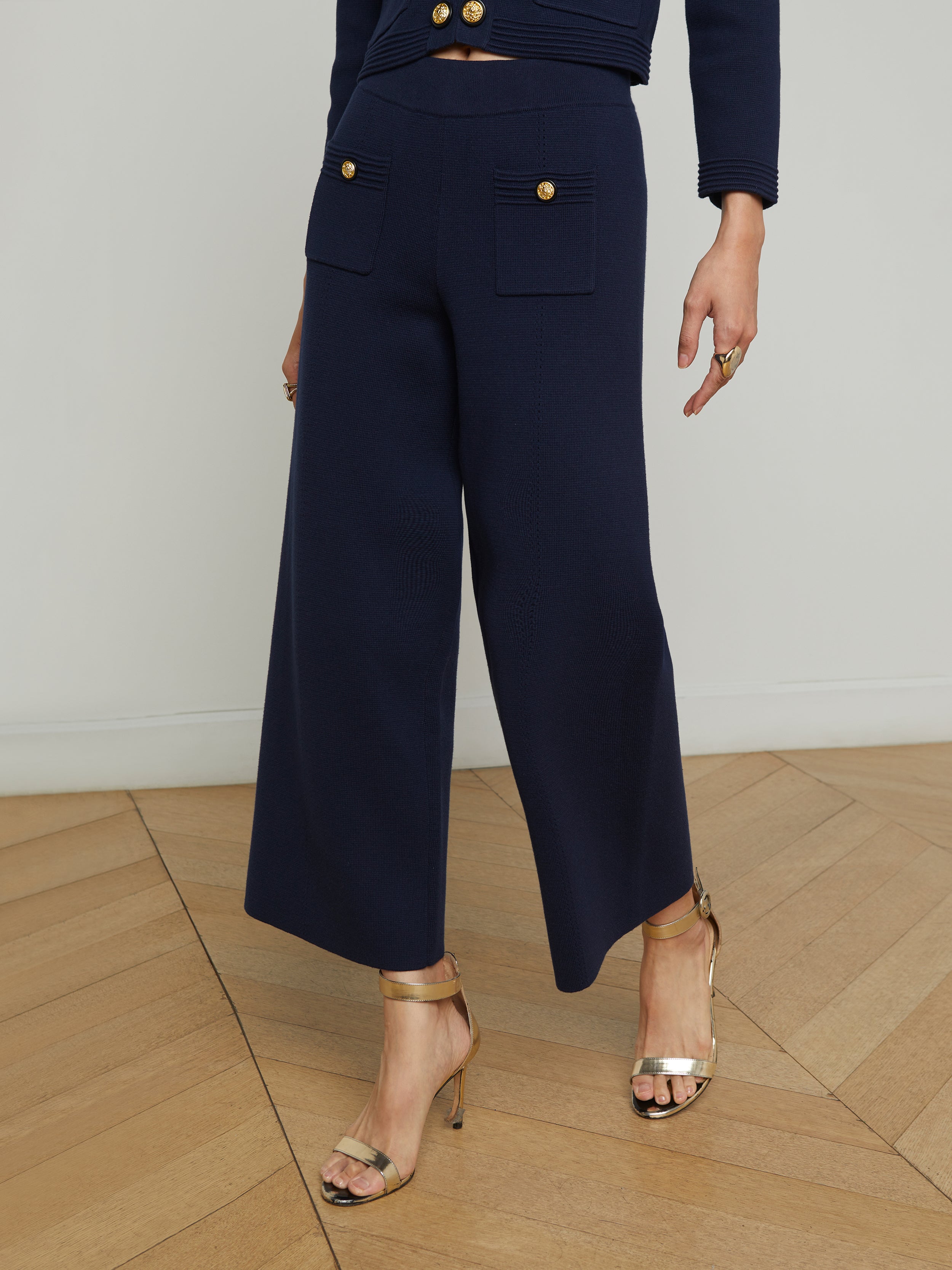 Madrid Wide-Leg Knit Pant pant L'AGENCE