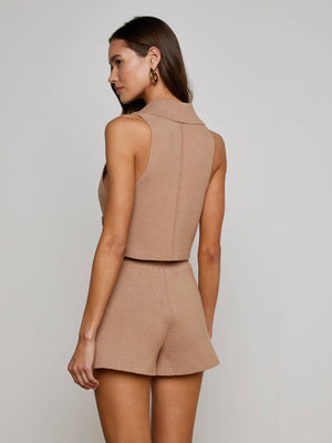 Veste sans manches en maille Zadie