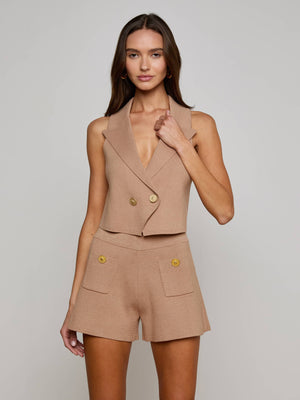 Veste sans manches en maille Zadie