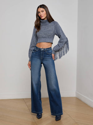 Maddison Fringed Turtleneck