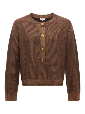 Hadassah Loop Knit Henley
