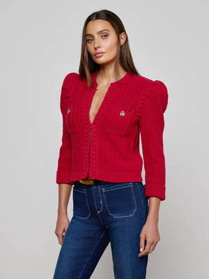 Delli SLV CRP TXTD Cardi