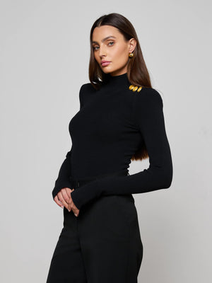 Jennis Mock-Neck Bodysuit