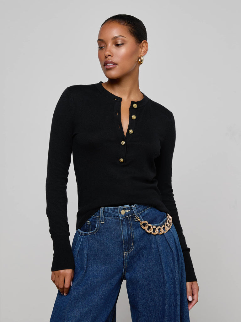 Ronda Knit Henley Top